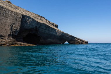Akdeniz ve Yunanistan 'ın güzel manzarası