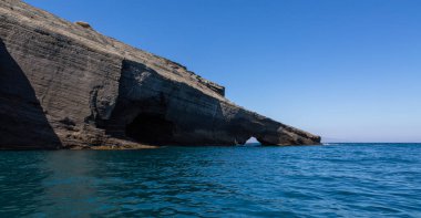 Akdeniz ve Yunanistan 'ın güzel manzarası