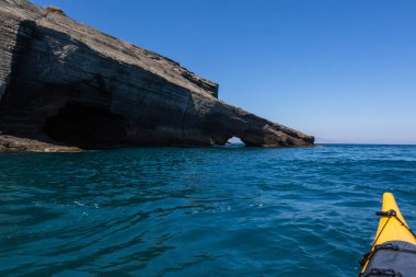 Akdeniz ve Yunanistan 'ın güzel manzarası