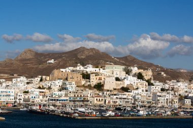 Naxos ve Santorini denizden