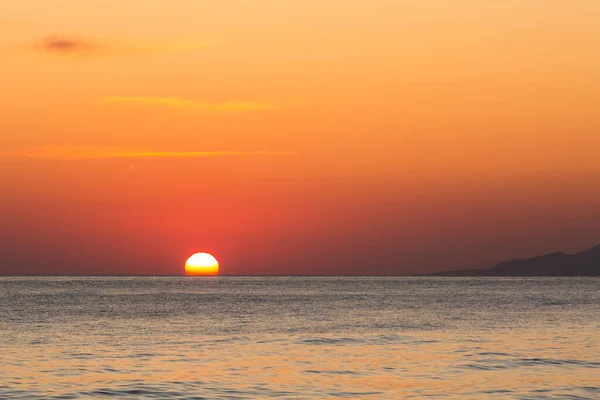Beautiful Bright Sunset Sea — Stock Photo, Image