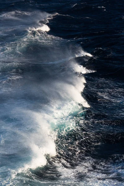 Witte Golven Blauwe Middellandse Zee — Stockfoto