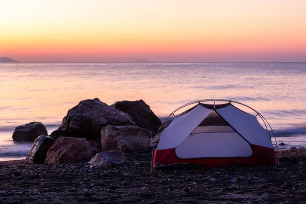 Kayak Giro Santorini Isola Grecia — Foto Stock