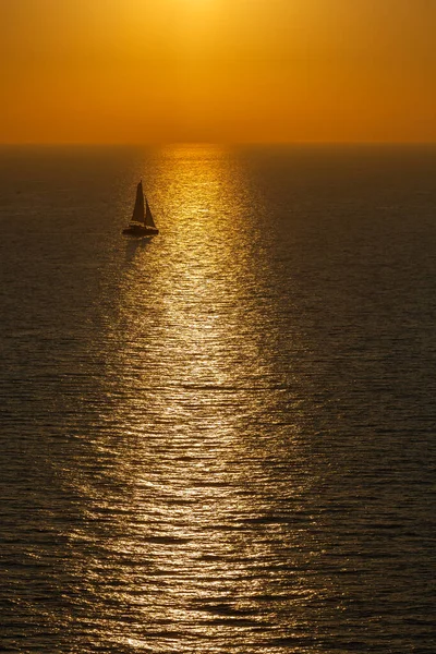 Santorini Adası Nda Kano Turu — Stok fotoğraf