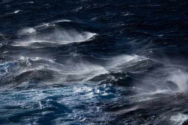 Ondas Brancas Mar Mediterrâneo Azul — Fotografia de Stock