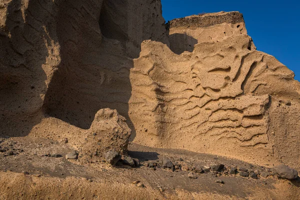 Klippor Och Klippor Santorini — Stockfoto