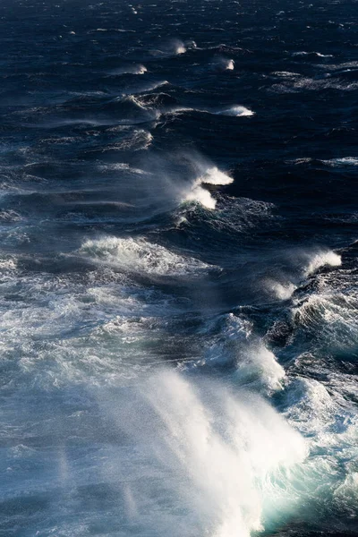 Olas Blancas Mar Mediterráneo Azul — Foto de Stock