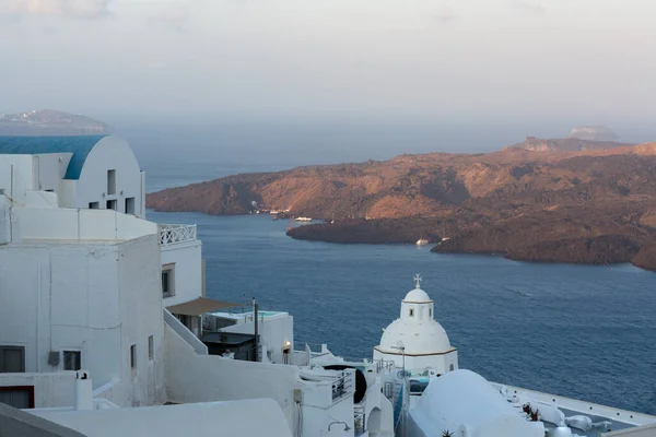 Ruas Casas Thira Oia Santorini — Fotografia de Stock