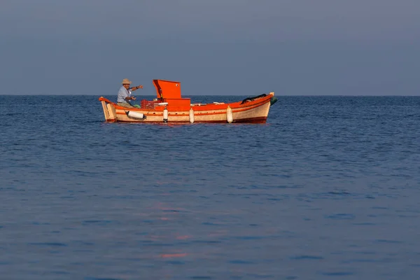 Statki Łodzie Morzu Śródziemnym Morzu Egejskim — Zdjęcie stockowe