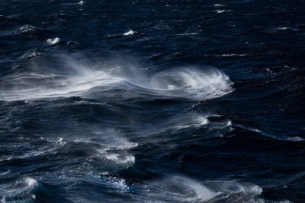 Ondas Brancas Mar Mediterrâneo Azul — Fotografia de Stock