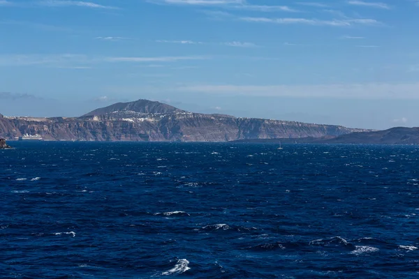 Naxos Santorini Desde Mar — Foto de Stock