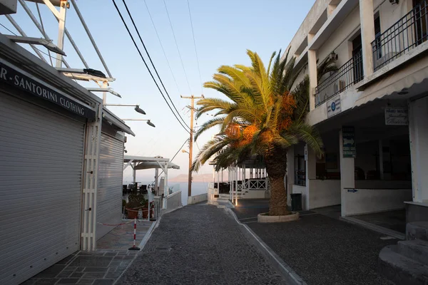 Rues Maisons Dans Thira Oia Santorin — Photo