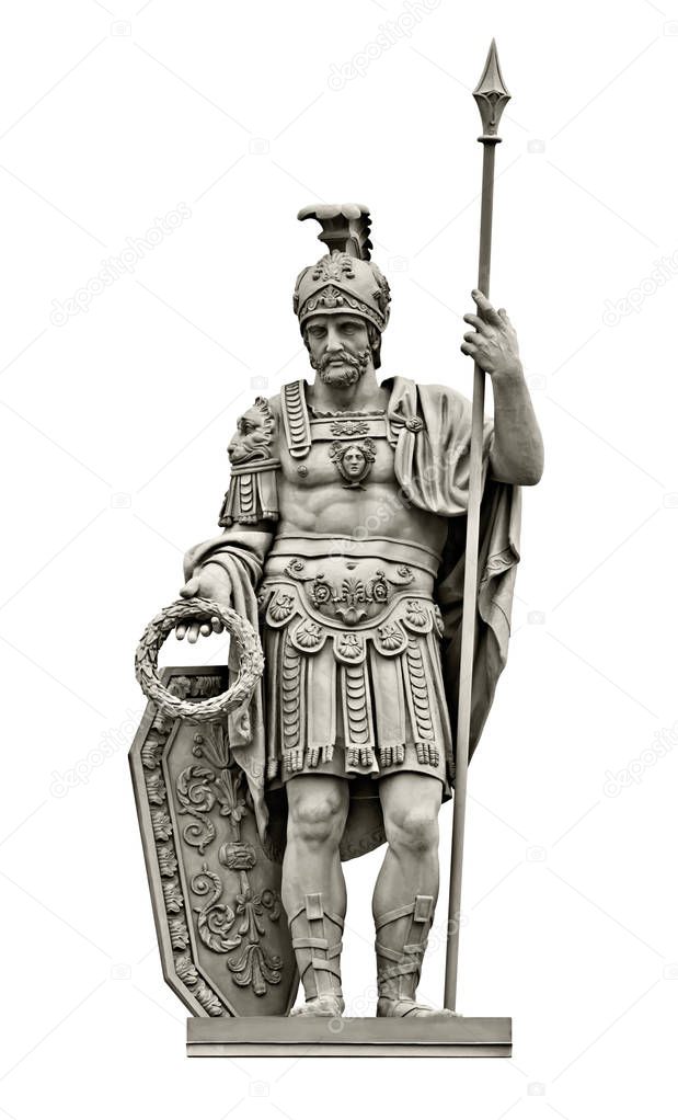 Statue of Roman god of war Mars (Ares)