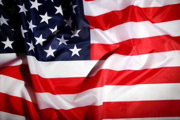 American flag background close up shot