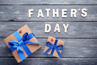 Yazıt babalar günü hediye kutuları ahşap tablo ile