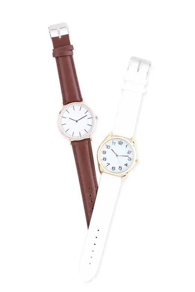 Pols Horloges Geïsoleerd Witte Achtergrond — Stockfoto