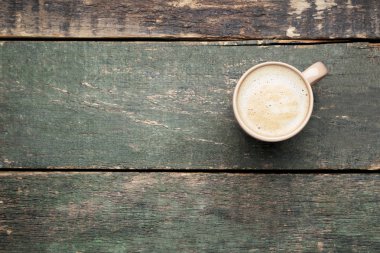 Kahve gri ahşap tablo