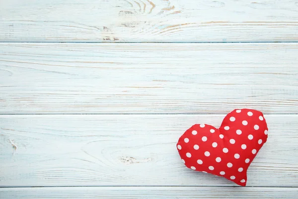 Corazón Amor Sobre Mesa Madera Blanca —  Fotos de Stock