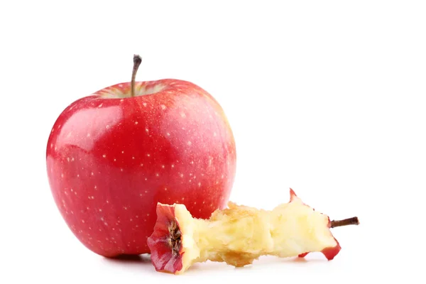 Manzanas Rojas Aisladas Sobre Fondo Blanco — Foto de Stock