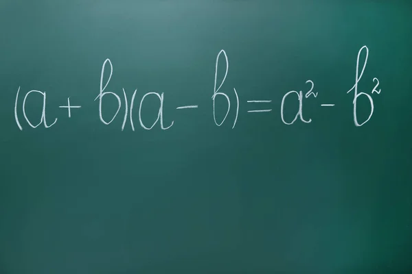 Fórmulas Matemáticas Sobre Fondo Pizarra —  Fotos de Stock