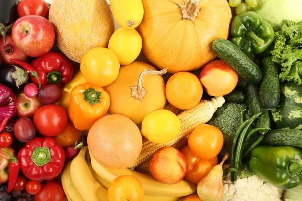 Fondo Frutas Verduras Maduras — Foto de Stock