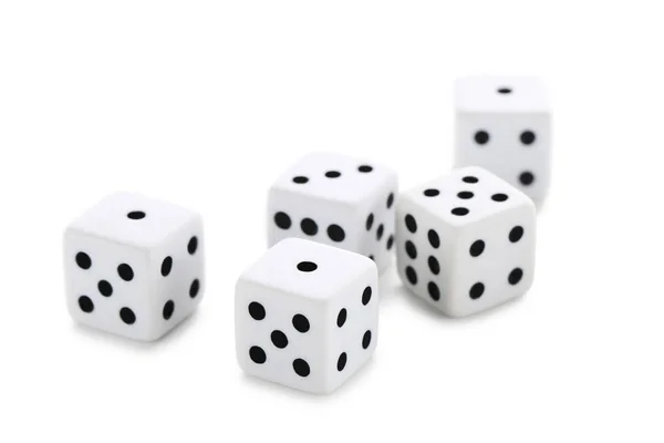 Dice Isolated White Background — Stock Photo, Image