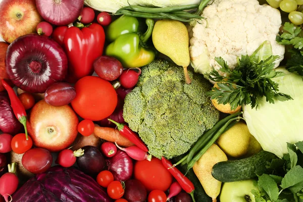 Fondo Frutas Verduras Maduras — Foto de Stock