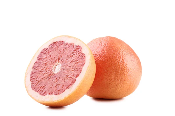 Reife Grapefruits Isoliert Auf Weißem Hintergrund — Stockfoto