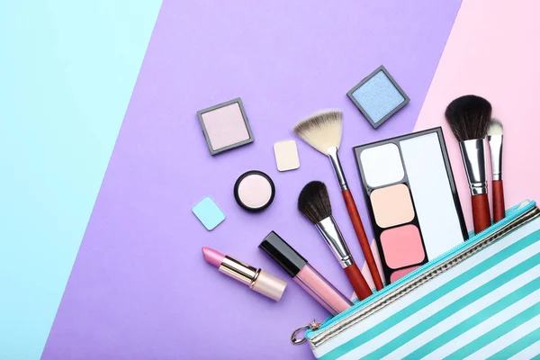 Makeup Cosmetics Colorful Background — Stock Photo, Image