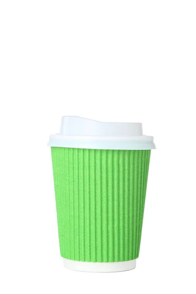 Paper Cup Drink Isolated White Background — Stock Photo, Image