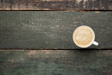 Kahve gri ahşap tablo