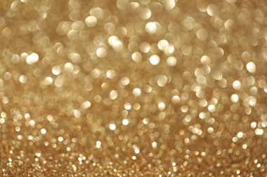 Festival parlayan altın bokeh arka plan