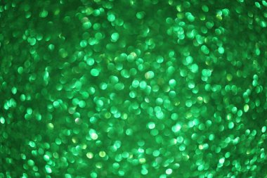 Güzel yeşil parlayan bokeh arka plan