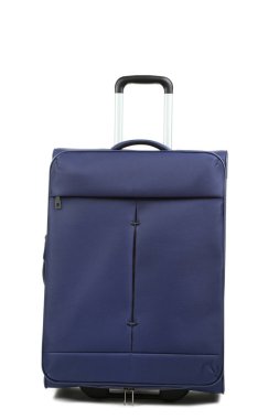 Beyaz arka plan üzerinde izole mavi çanta