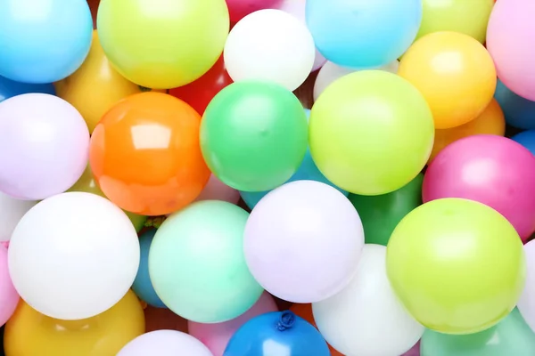 Close Balões Infláveis Coloridos Heap — Fotografia de Stock