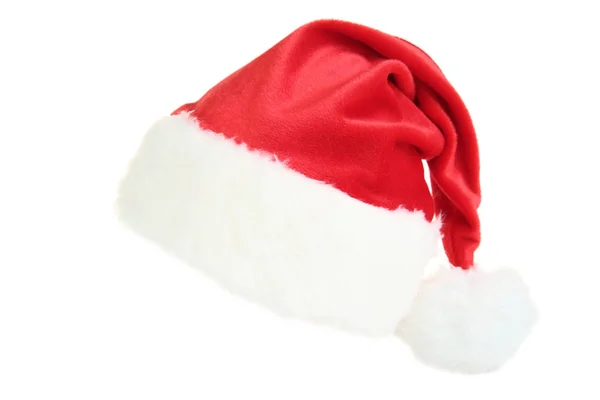 Cappello Babbo Natale Isolato Sfondo Bianco — Foto Stock