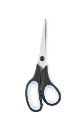 Beyaz arkaplanda izole edilmiş makas