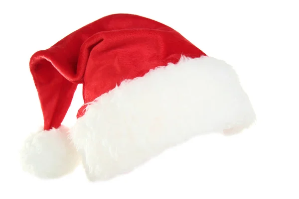 Cappello Babbo Natale Isolato Sfondo Bianco — Foto Stock