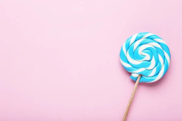 Colorful Lollipop Pink Background — Stock Photo, Image