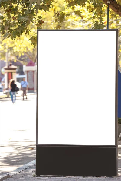 Puste Reklama Deska Ulicy — Zdjęcie stockowe