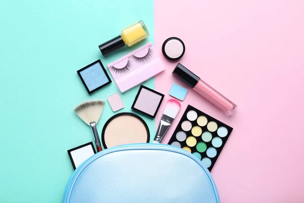 Makeup Cosmetics Colorful Background — Stock Photo, Image