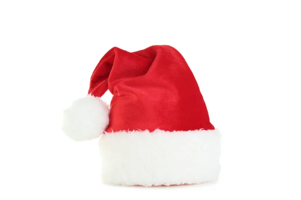 Cappello Babbo Natale Isolato Sfondo Bianco — Foto Stock