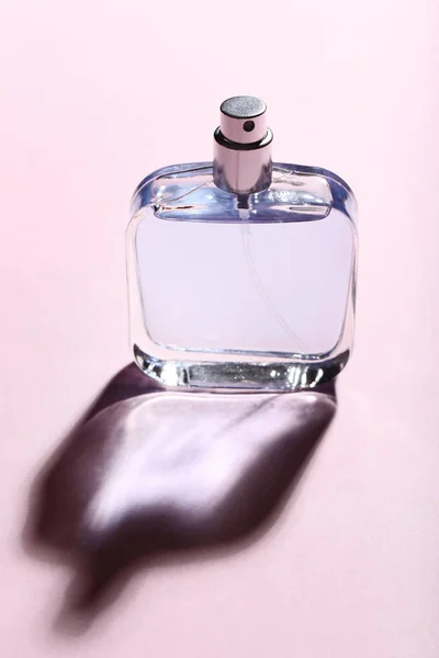 Perfume Bottle Pink Background — Stock Photo, Image