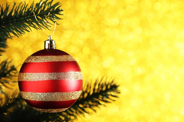 Christmas Tree Bauble Toy Blurred Background — Stock Photo, Image