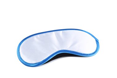Uyku maskesi beyaz arka plan üzerinde izole