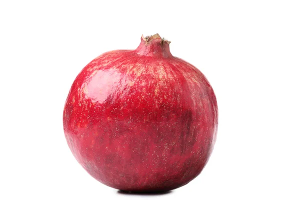 Moget Granatäpple Isolerad Vit Bakgrund — Stockfoto