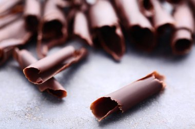 Çikolata talaşı gri ahşap tablo