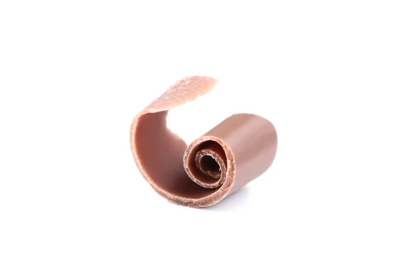 Čokoládové Holení Izolovaných Bílém Pozadí — Stock fotografie
