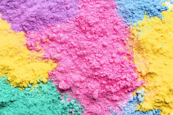 Background Colorful Holi Powders — Stock Photo, Image