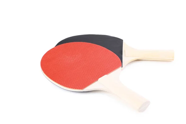 Table Tennis Rackets Isolated White Background — Stock Photo, Image